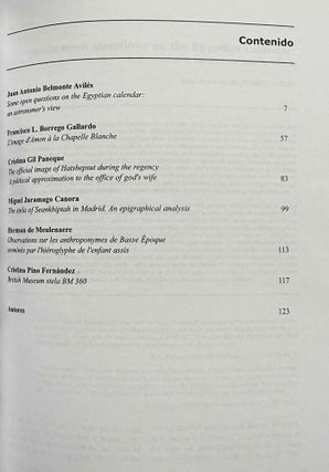 Trabajos de Egiptología. Papers on Ancient Egypt. Vol. 1 (2002) to 7 (2016).