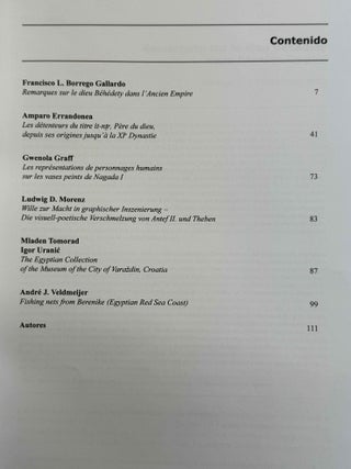 Trabajos de Egiptolog&iacute;a. Papers on Ancient Egypt. Vol. 1 (2002) to 7 (2016).