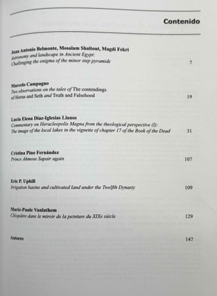 Trabajos de Egiptología. Papers on Ancient Egypt. Vol. 1 (2002) to 7 (2016).