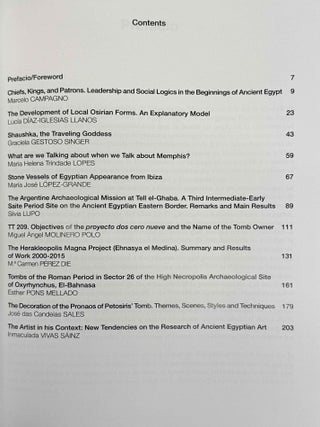 Trabajos de Egiptolog&iacute;a. Papers on Ancient Egypt. Vol. 1 (2002) to 7 (2016).