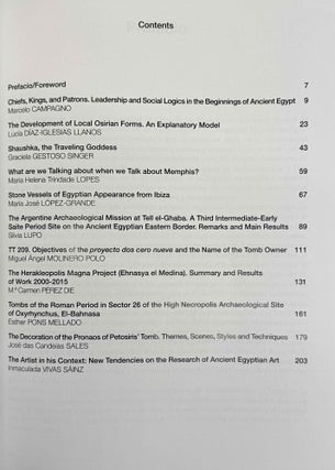 Trabajos de Egiptología. Papers on Ancient Egypt. Vol. 1 (2002) to 7 (2016).