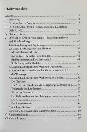 Untersuchungen zum Kultgeschehen im Grossen Aton-Tempel von Amarna