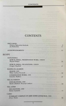 Polish archaeology in the Mediterranean. 12 volumes (XI, XX, XXI, XXII, XXIII/1, XXIII/2, XXIV/1, XXIV/2, XXV, XXVI/1, XXVI/2 and XXVII/2).