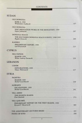 Polish archaeology in the Mediterranean. 12 volumes (XI, XX, XXI, XXII, XXIII/1, XXIII/2, XXIV/1, XXIV/2, XXV, XXVI/1, XXVI/2 and XXVII/2).