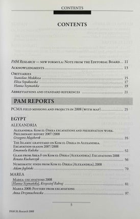 Polish archaeology in the Mediterranean. 12 volumes (XI, XX, XXI, XXII, XXIII/1, XXIII/2, XXIV/1, XXIV/2, XXV, XXVI/1, XXVI/2 and XXVII/2).
