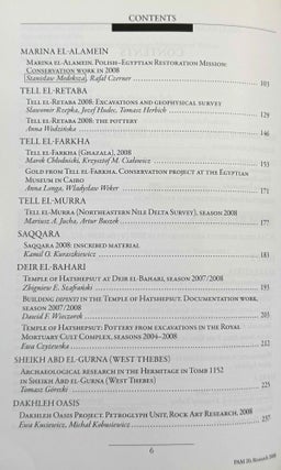Polish archaeology in the Mediterranean. 12 volumes (XI, XX, XXI, XXII, XXIII/1, XXIII/2, XXIV/1, XXIV/2, XXV, XXVI/1, XXVI/2 and XXVII/2).