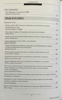 Polish archaeology in the Mediterranean. 12 volumes (XI, XX, XXI, XXII, XXIII/1, XXIII/2, XXIV/1, XXIV/2, XXV, XXVI/1, XXVI/2 and XXVII/2).
