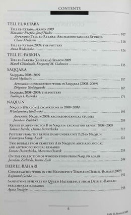 Polish archaeology in the Mediterranean. 12 volumes (XI, XX, XXI, XXII, XXIII/1, XXIII/2, XXIV/1, XXIV/2, XXV, XXVI/1, XXVI/2 and XXVII/2).