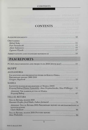 Polish archaeology in the Mediterranean. 12 volumes (XI, XX, XXI, XXII, XXIII/1, XXIII/2, XXIV/1, XXIV/2, XXV, XXVI/1, XXVI/2 and XXVII/2).