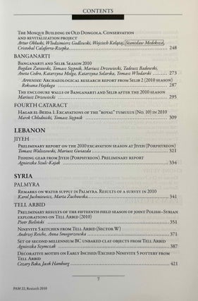 Polish archaeology in the Mediterranean. 12 volumes (XI, XX, XXI, XXII, XXIII/1, XXIII/2, XXIV/1, XXIV/2, XXV, XXVI/1, XXVI/2 and XXVII/2).