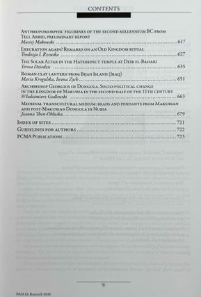 Polish archaeology in the Mediterranean. 12 volumes (XI, XX, XXI, XXII, XXIII/1, XXIII/2, XXIV/1, XXIV/2, XXV, XXVI/1, XXVI/2 and XXVII/2).