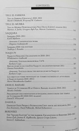 Polish archaeology in the Mediterranean. 12 volumes (XI, XX, XXI, XXII, XXIII/1, XXIII/2, XXIV/1, XXIV/2, XXV, XXVI/1, XXVI/2 and XXVII/2).