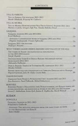 Polish archaeology in the Mediterranean. 12 volumes (XI, XX, XXI, XXII, XXIII/1, XXIII/2, XXIV/1, XXIV/2, XXV, XXVI/1, XXVI/2 and XXVII/2).