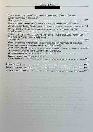 Polish archaeology in the Mediterranean. 12 volumes (XI, XX, XXI, XXII, XXIII/1, XXIII/2, XXIV/1, XXIV/2, XXV, XXVI/1, XXVI/2 and XXVII/2).