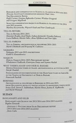 Polish archaeology in the Mediterranean. 12 volumes (XI, XX, XXI, XXII, XXIII/1, XXIII/2, XXIV/1, XXIV/2, XXV, XXVI/1, XXVI/2 and XXVII/2).