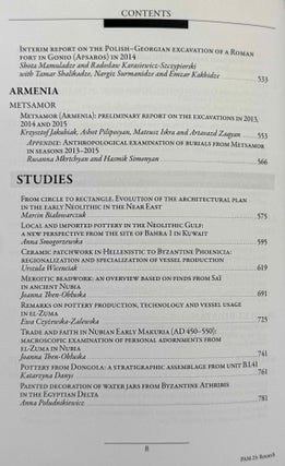 Polish archaeology in the Mediterranean. 12 volumes (XI, XX, XXI, XXII, XXIII/1, XXIII/2, XXIV/1, XXIV/2, XXV, XXVI/1, XXVI/2 and XXVII/2).