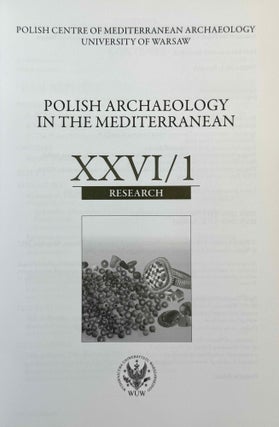 Polish archaeology in the Mediterranean. 12 volumes (XI, XX, XXI, XXII, XXIII/1, XXIII/2, XXIV/1, XXIV/2, XXV, XXVI/1, XXVI/2 and XXVII/2).