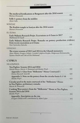 Polish archaeology in the Mediterranean. 12 volumes (XI, XX, XXI, XXII, XXIII/1, XXIII/2, XXIV/1, XXIV/2, XXV, XXVI/1, XXVI/2 and XXVII/2).