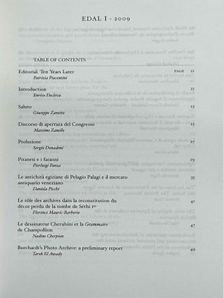 Egyptian & Egyptological Documents, Archives, Libraries (EDAL). Vol. I (2009) to IV (2013/2014).[newline]M14414-03.jpeg