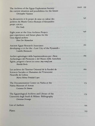 Egyptian & Egyptological Documents, Archives, Libraries (EDAL). Vol. I (2009) to IV (2013/2014).[newline]M14414-05.jpeg