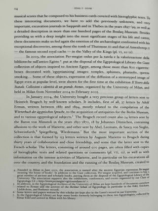 Egyptian & Egyptological Documents, Archives, Libraries (EDAL). Vol. I (2009) to IV (2013/2014).[newline]M14414-09.jpeg