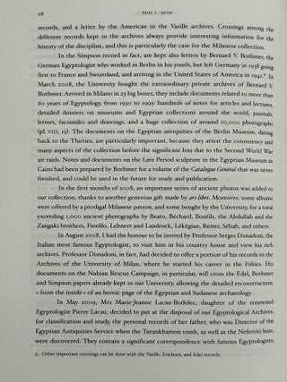 Egyptian & Egyptological Documents, Archives, Libraries (EDAL). Vol. I (2009) to IV (2013/2014).[newline]M14414-11.jpeg