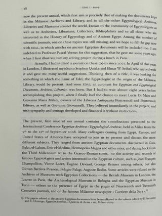 Egyptian & Egyptological Documents, Archives, Libraries (EDAL). Vol. I (2009) to IV (2013/2014).[newline]M14414-13.jpeg