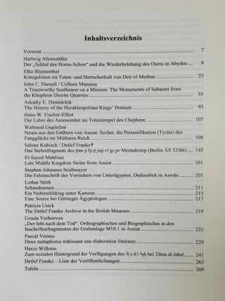 Studies on the Middle Kingdom in memory of Detlef Franke