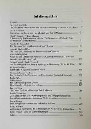 Studies on the Middle Kingdom in memory of Detlef Franke