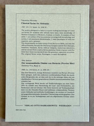 Neumand&auml;ische Chrestomathie. Mit grammatischer Skizze, kommentierter &Uuml;bersetzung und Glossar.[newline]M14441-13.jpeg