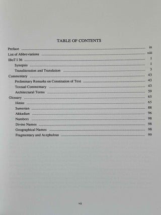 The Hittite Instruction for the royal bodyguard