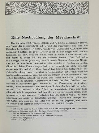 Ephemeris f&uuml;r semitische Epigraphik. Band I (1900-1902). Band II (1903-1907). Band III (1909-1915). (complete set)[newline]M14446-07.jpeg