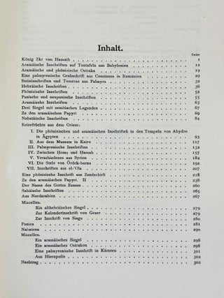Ephemeris f&uuml;r semitische Epigraphik. Band I (1900-1902). Band II (1903-1907). Band III (1909-1915). (complete set)[newline]M14446-15.jpeg