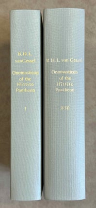 Item #M14447 Onomasticon of the Hittite pantheon. 3 volumes (complete set). GESSEL Ben H. L, van