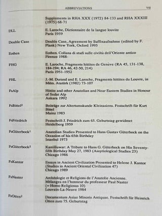 Onomasticon of the Hittite pantheon. 3 volumes (complete set)