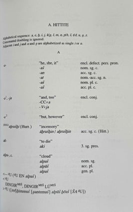 Onomasticon of the Hittite pantheon. 3 volumes (complete set)