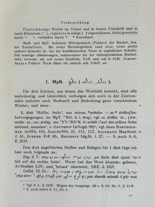 Zur Kenntnis der mitteliranischen Mundarten. Vol. I-VI (complete set).[newline]M14448-03.jpeg