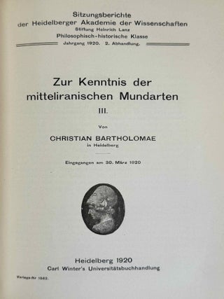 Zur Kenntnis der mitteliranischen Mundarten. Vol. I-VI (complete set).[newline]M14448-06.jpeg