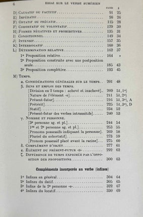 Le verbes sumérien. Vol. 1: Déterminations verbales et infixes. (XEROX)