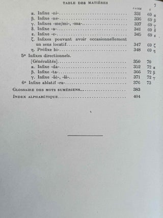 Le verbes sum&eacute;rien. Vol. 1: D&eacute;terminations verbales et infixes. (XEROX)