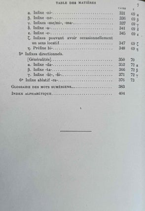 Le verbes sumérien. Vol. 1: Déterminations verbales et infixes. (XEROX)