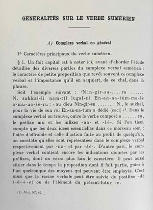 Le verbes sumérien. Vol. 1: Déterminations verbales et infixes. (XEROX)