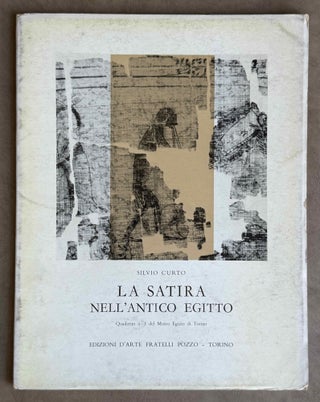 Item #M14463 La satira nell'antico Egitto. CURTO Silvio