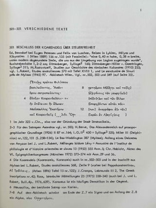 Die Inschriften von Stratonikeia. Vol. I: Panamara. Vol. II,1: Lagina, Stratonikeia und Umgebung.