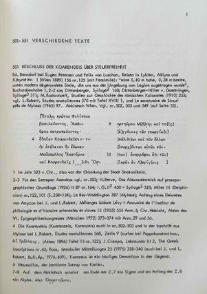 Die Inschriften von Stratonikeia. Vol. I: Panamara. Vol. II,1: Lagina, Stratonikeia und Umgebung.