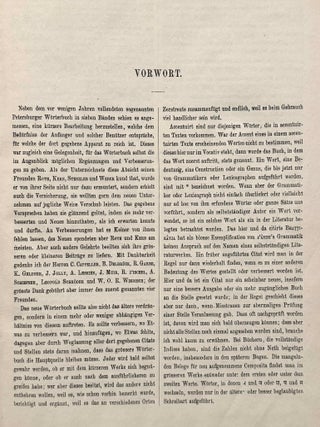 Sanskrit-W&ouml;rterbuch in k&uuml;rzerer Fassung (6 volumes) + 2 volumes of Nachtr&auml;ge (complete set)
