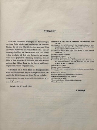 Sanskrit-Wörterbuch in kürzerer Fassung (6 volumes) + 2 volumes of Nachträge (complete set)