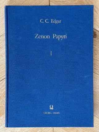 Zenon papyri. Catalogue G&eacute;n&eacute;ral du Mus&eacute;e du Caire and Publications de la Soci&eacute;t&eacute; Fouad Ier de Papyrologie. Volumes I to V (complete set).[newline]M14502-01.jpeg