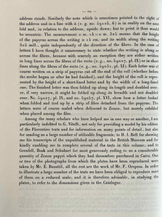 Zenon papyri. Catalogue G&eacute;n&eacute;ral du Mus&eacute;e du Caire and Publications de la Soci&eacute;t&eacute; Fouad Ier de Papyrologie. Volumes I to V (complete set).[newline]M14502-07.jpeg