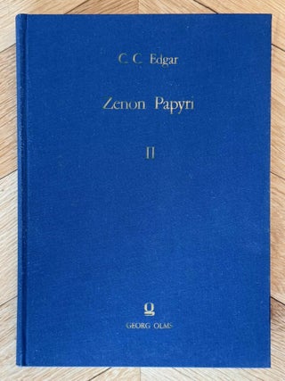 Zenon papyri. Catalogue G&eacute;n&eacute;ral du Mus&eacute;e du Caire and Publications de la Soci&eacute;t&eacute; Fouad Ier de Papyrologie. Volumes I to V (complete set).[newline]M14502-12.jpeg
